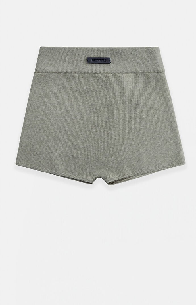 Fear of God ESSENTIALS Women's Concrete Heather Knit Boxer Shorts