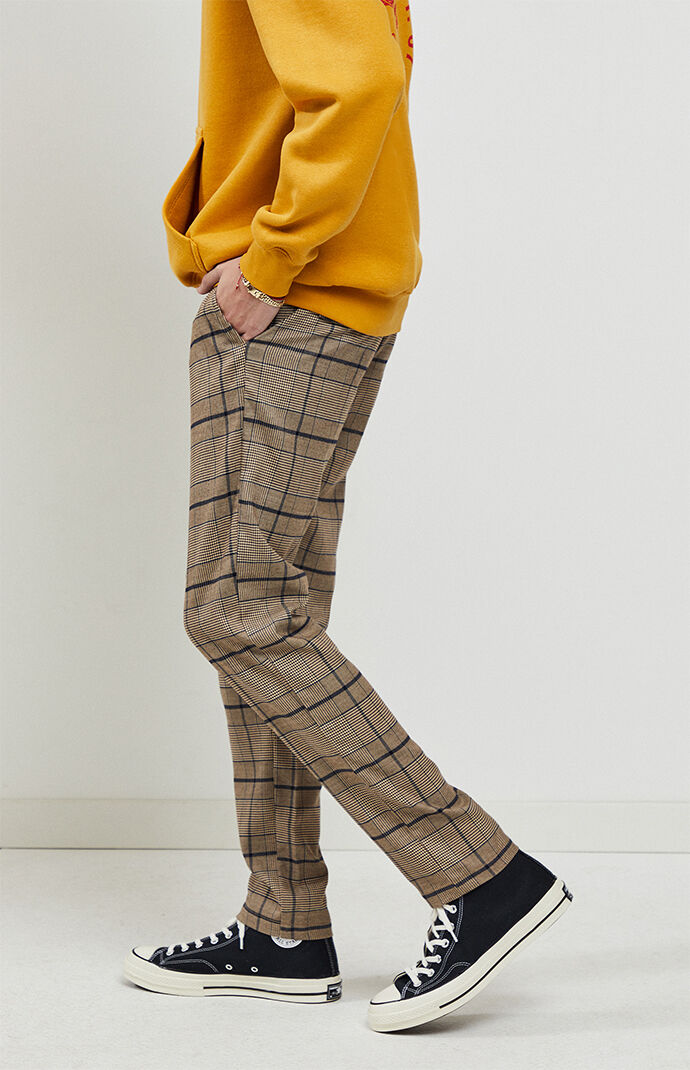 plaid joggers pacsun