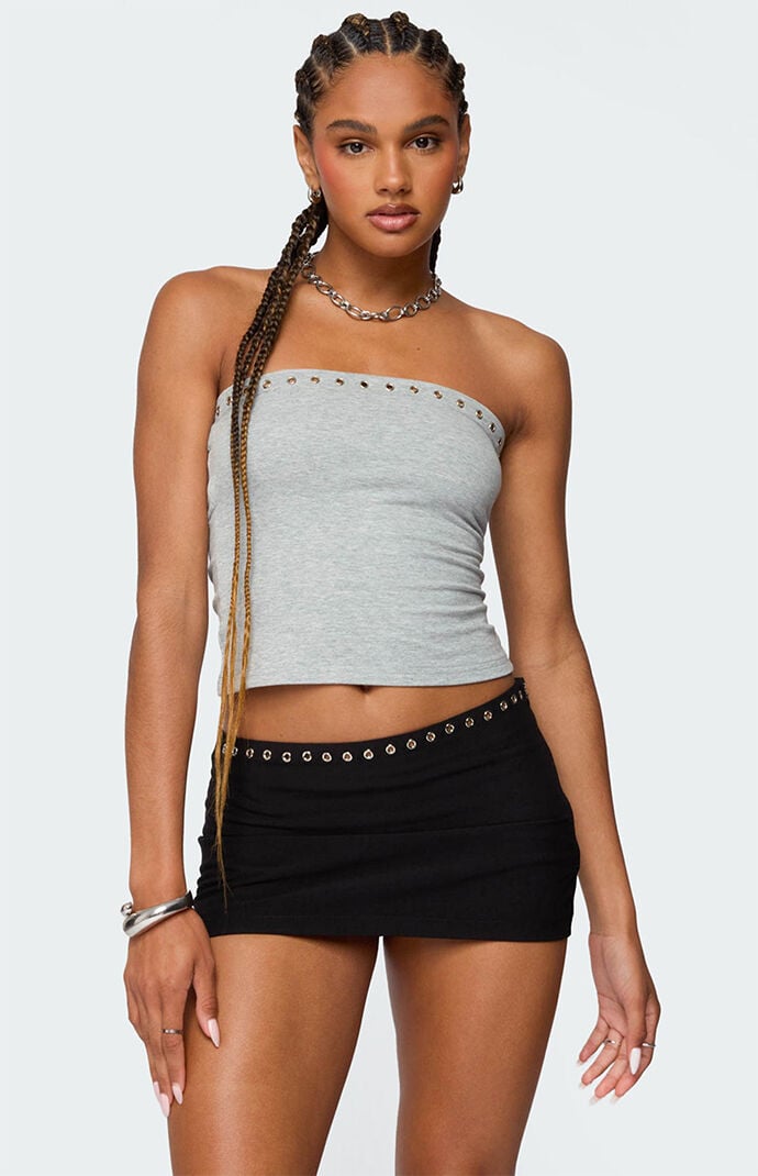 Edikted Built Bra Grommet Tube Top