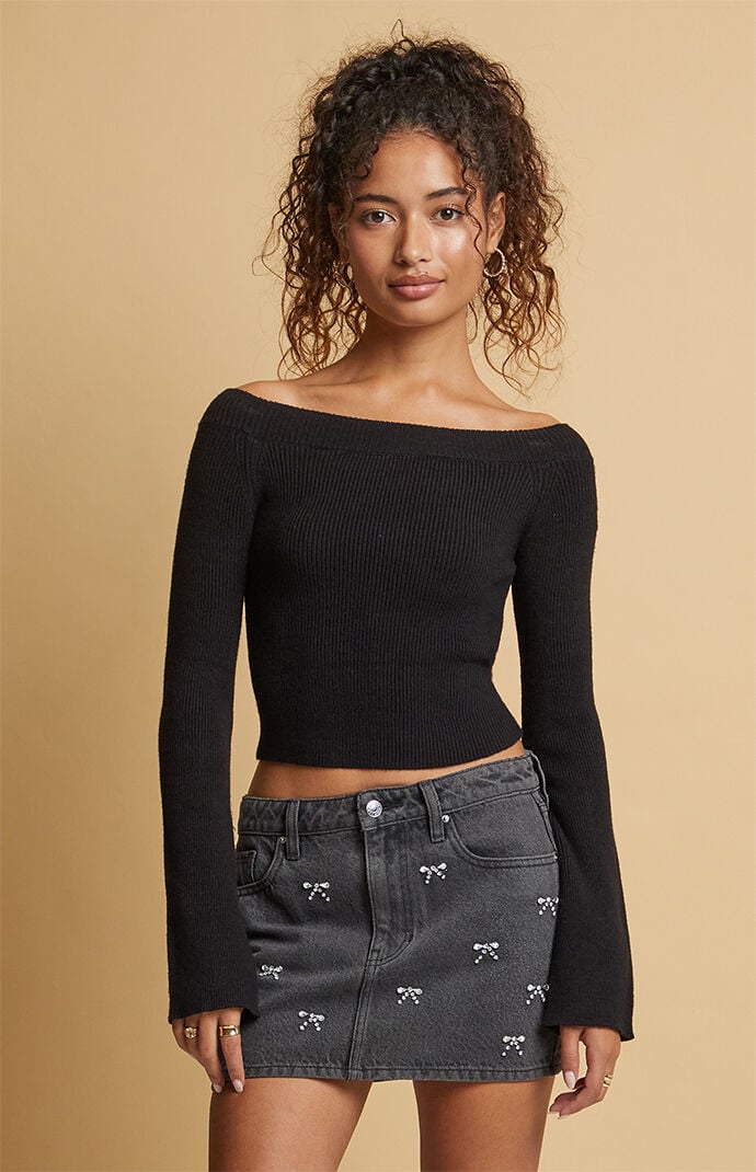 Beverly and Beck Hallie Off-The-Shoulder Sweater