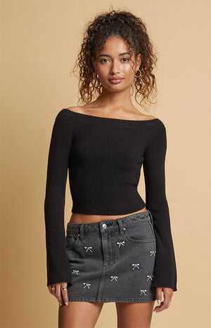 Hallie Off-The-Shoulder Sweater image number 2