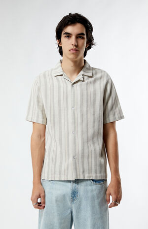 Weave Stripe Camp Shirt image number 1