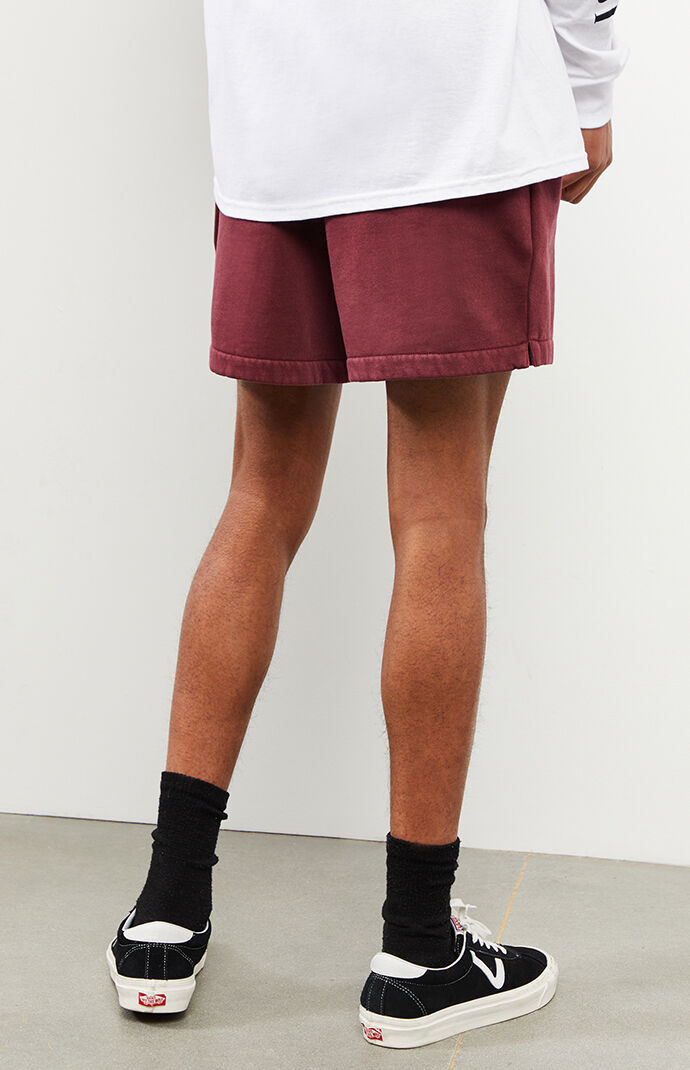 Burgundy Volley Sweat Shorts