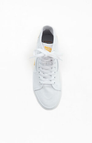 White & Yellow Sk8-Hi Tapered Stackform Sneakers image number 5