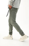 Green Zip Pocket Fleece Pants Green Zip Pocket Fleece Pants image number null