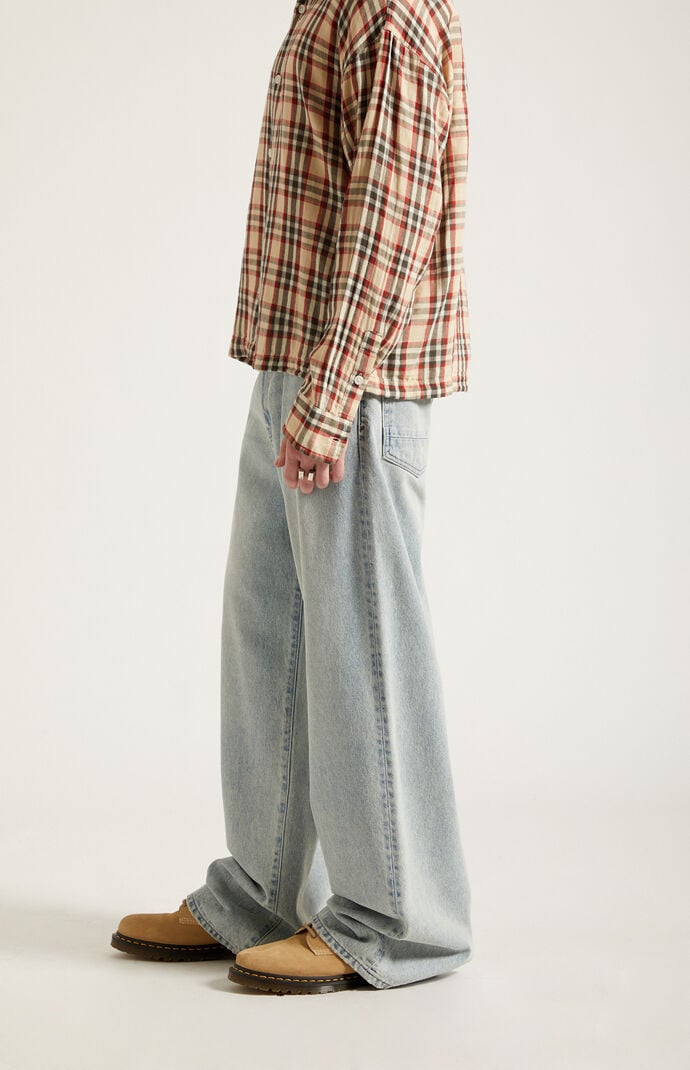 Pacsun Blake Extreme Baggy Jeans Light Blue