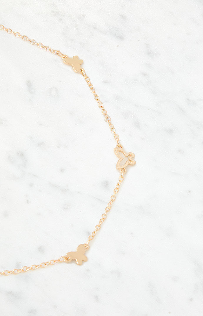 Pacsun butterfly clearance necklace