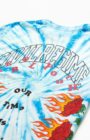 Burning Time Tie Dyed T-Shirt Burning Time Tie Dyed T-Shirt image number null
