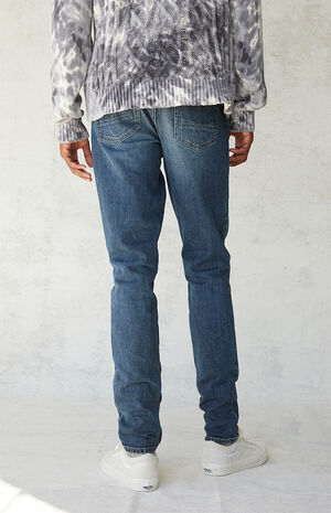 Dark Stacked Skinny Jeans image number 4