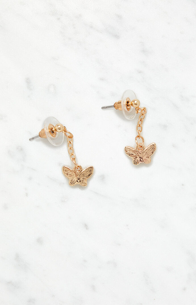 Pacsun shop butterfly earrings