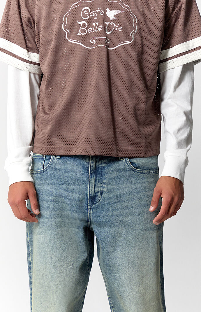 Pacsun Dylan Baggy Jeans Stretch Light Blue