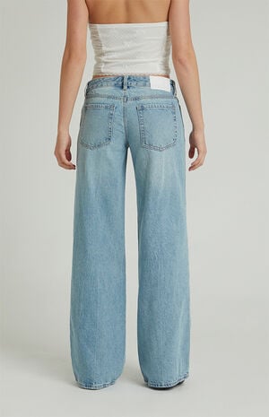 Casey Low Rise Baggy Jeans Ripped Indigo image number 6