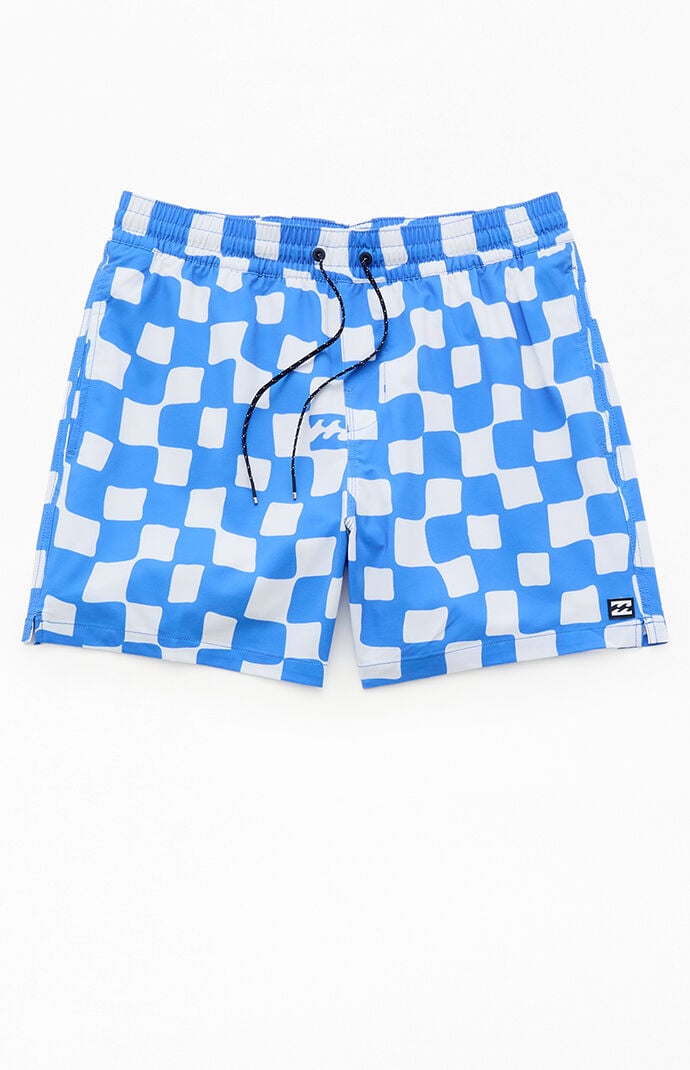 Billabong Lineup Laybacks Checkerboard 5.5" Swim Trunks