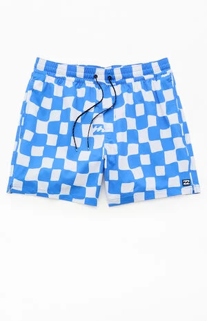 Lineup Laybacks Checkerboard 5.5" Swim Trunks image number 1