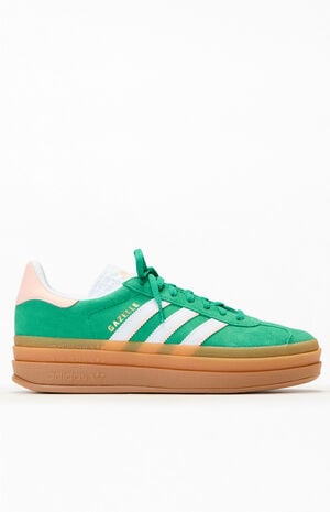 Kids Green Gazelle Bold Shoes image number 1