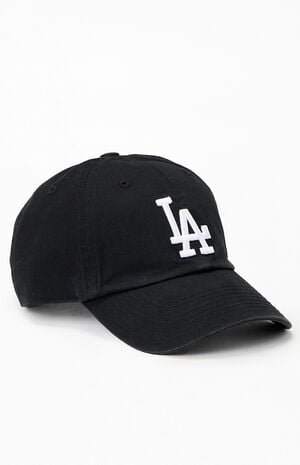 Black LA Dodgers Dad Hat image number 1