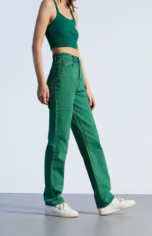 Eco Green Dad Jeans image number 3