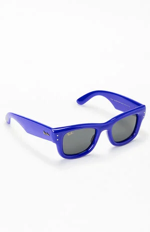 Blue A$AP Rocky Wayfarer Puffer Sunglasses image number 1