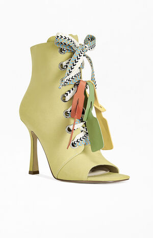 Women's Rovea Khaki Stiletto Booties image number 2