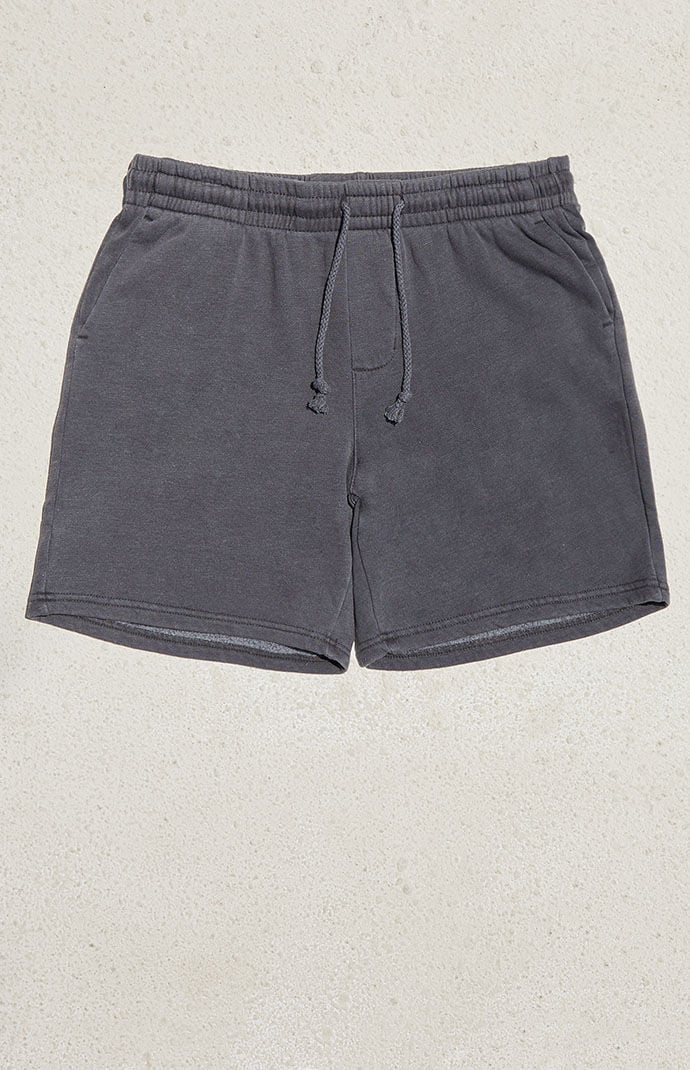 PacSun Graphite Fleece Garment Dyed Sweat Shorts