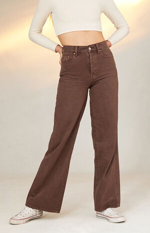 Brown baggy jeans womens Sale