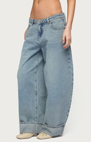 Petite Kella Low Rise Baggy Jeans image number 2