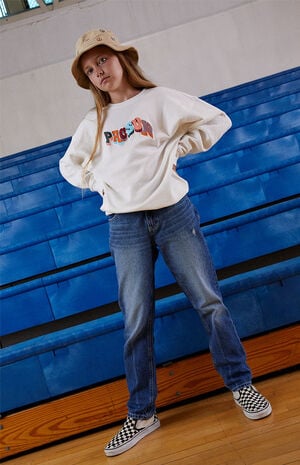 Dark Blue&nbsp;Straight Leg Jeans image number 1