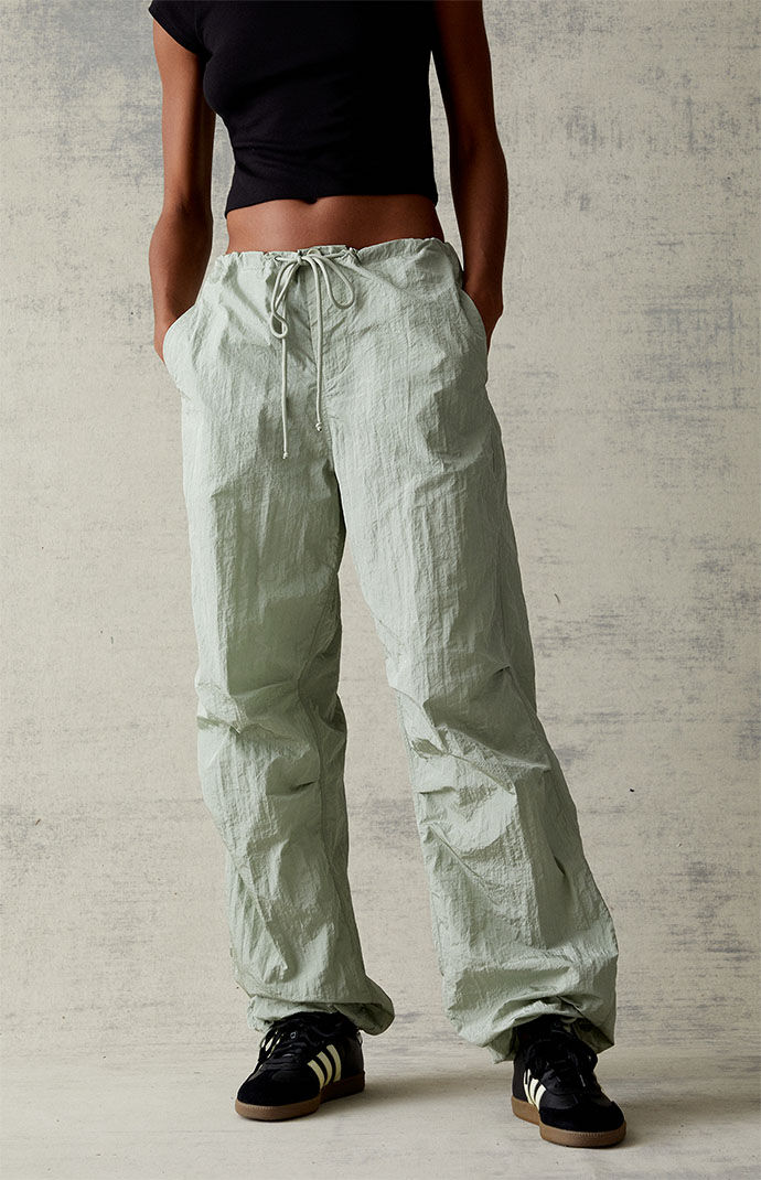 Shiny baggy pants store