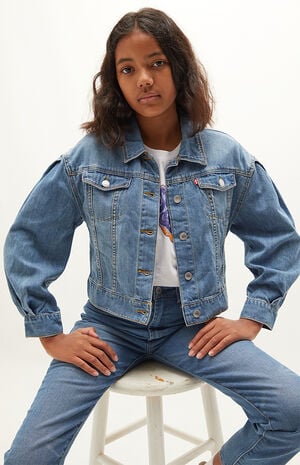 Komedieserie Det Joseph Banks Levi's Kids Oversized Pleated Sleeve Trucker Jacket | PacSun