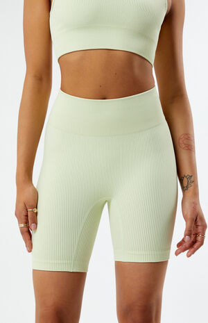 Active Seamless Ribbed Biker Shorts image number 2