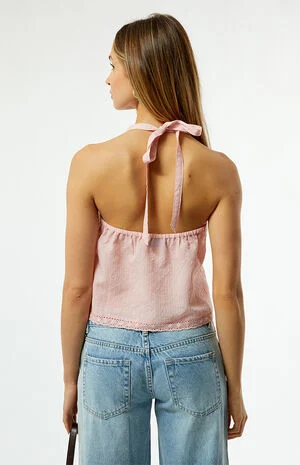 Charlie Embroidered Trim Tank Top image number 4