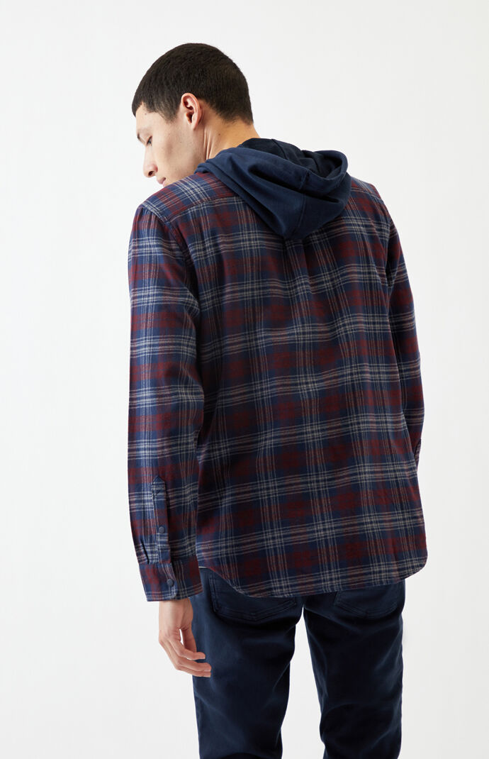 Parkway Hooded Plaid Flannel Shirt