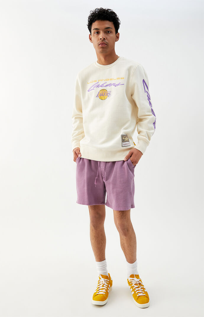 Lakers Flames Crew Neck Sweatshirt