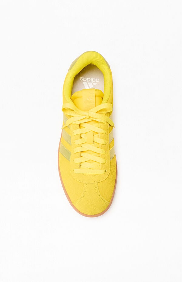 adidas Women's Yellow VL Court 3.0 Low Sneakers | Pacsun