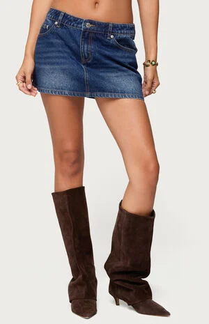 Chiara Denim Micro Skirt image number 1