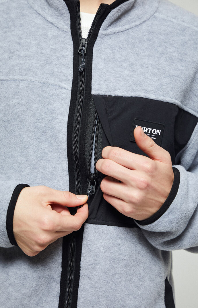 Heather Grey Hearth Polar Fleece Zip-Up