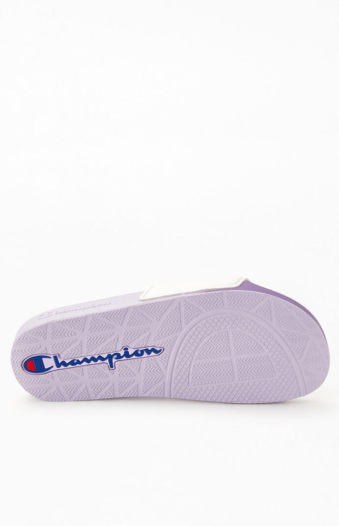 Women's Purple IPO Split Slide Sandals