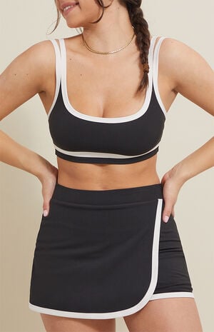 PAC WHISPER Active Black Paloma Mini Skort image number 1