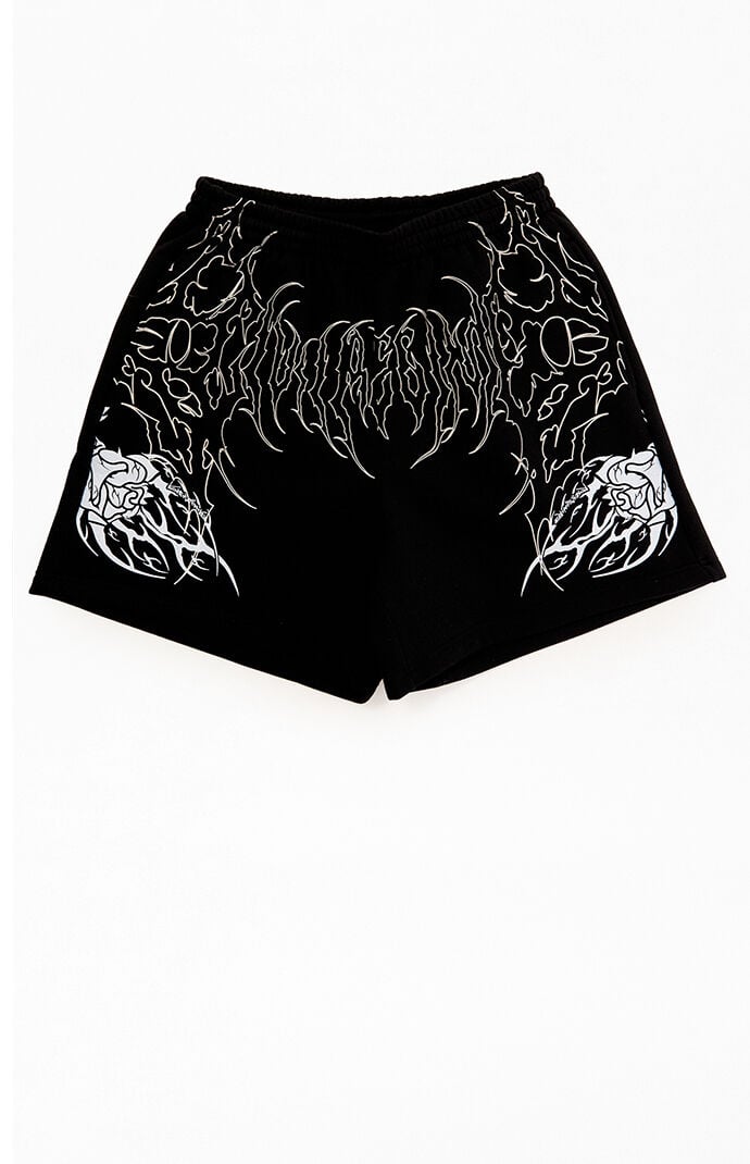 Civil Black Thorn Of The Stem Sweat Shorts | Pacsun