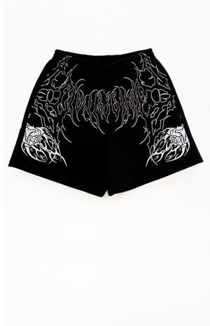 Black Thorn Of The Stem Sweat Shorts image number 1