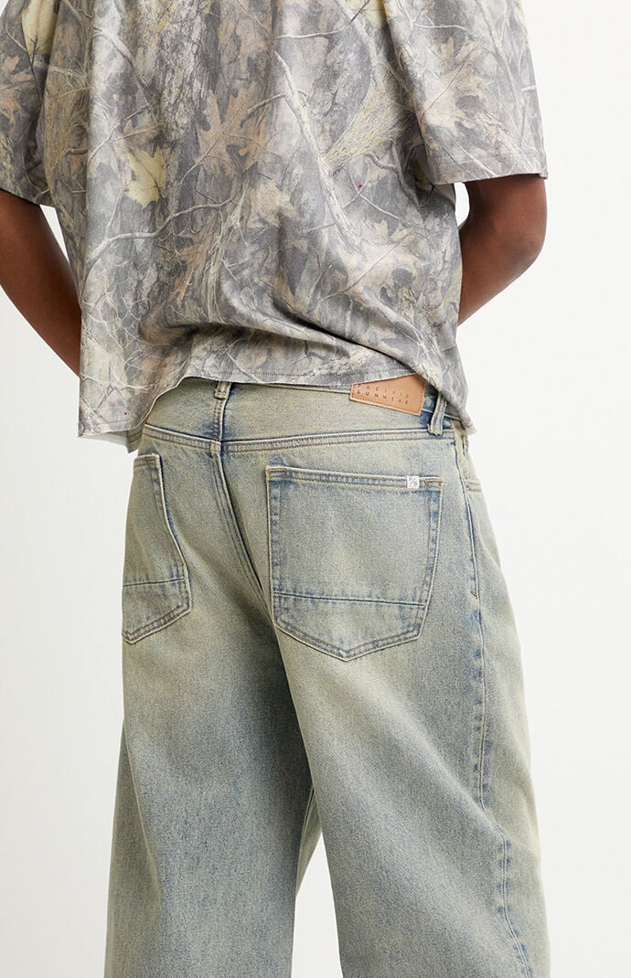 Pacsun Blake Extreme Baggy Jeans Light Blue Tinted