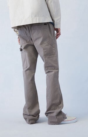 Eco Stretch Canvas Khaki Slim Bootcut Pants image number 3
