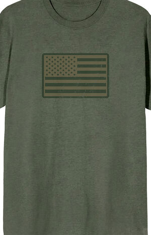 Sage America Straight & Wavy Flag T-Shirt image number 2