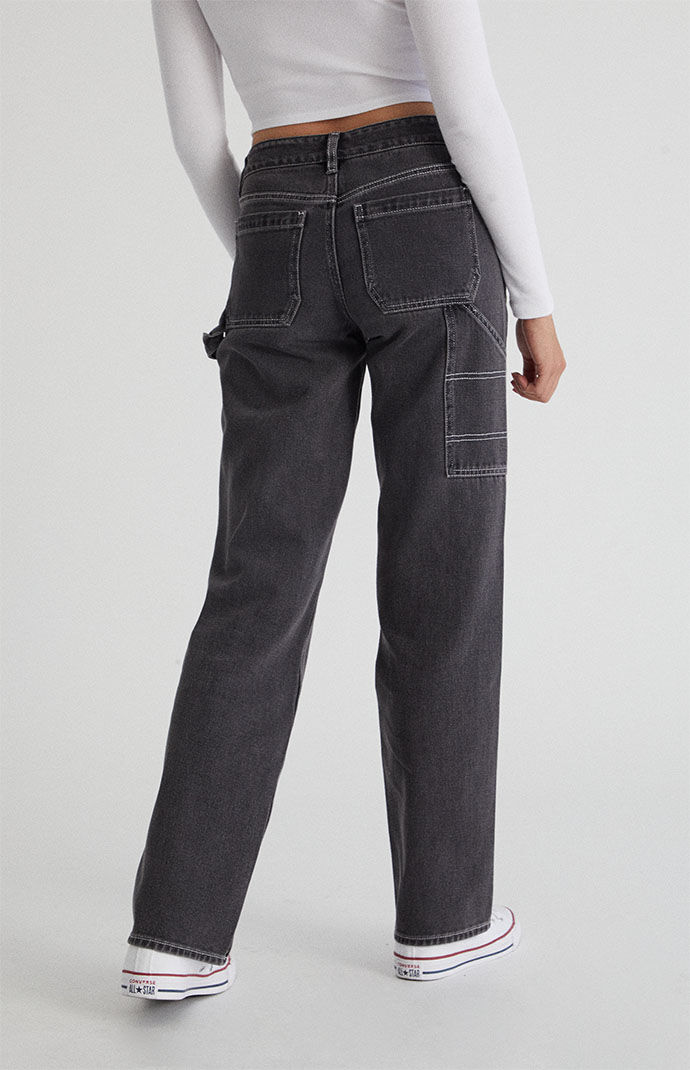 Womens black carpenter pants sales