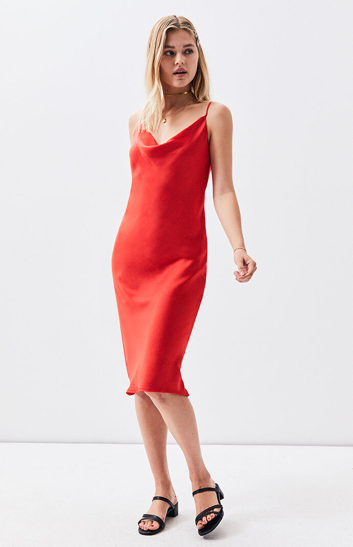 bardot slip dress