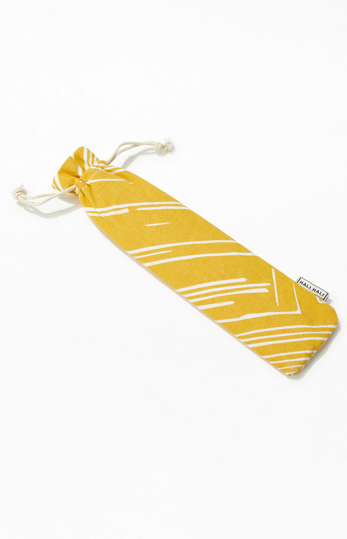 6 Piece Sunbeam Reusable Straw Set