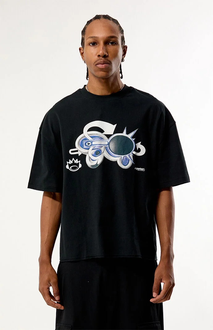 Pacsun Zapster Cropped Boxy T-Shirt