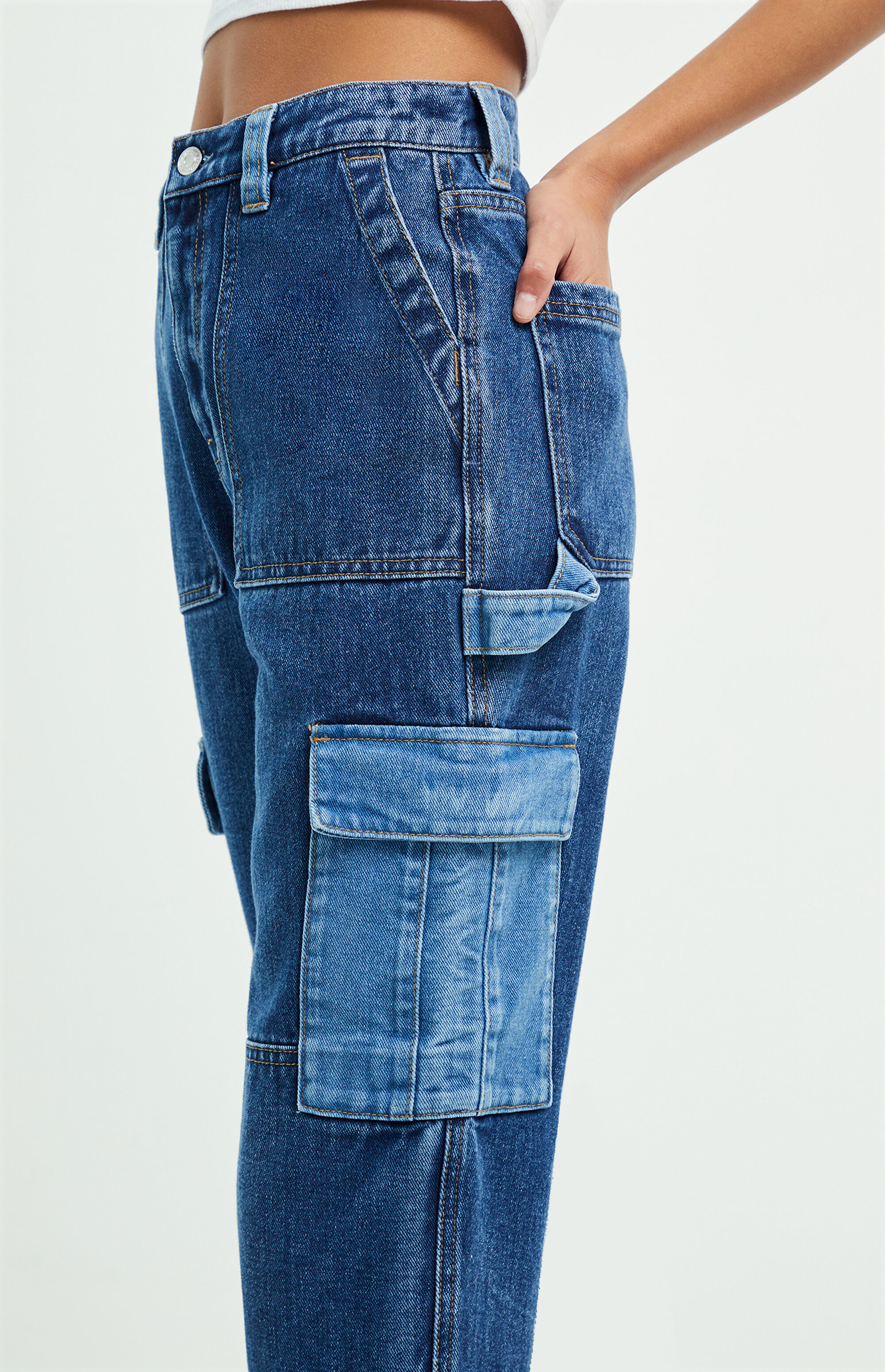 corine blue skate pants pacsun