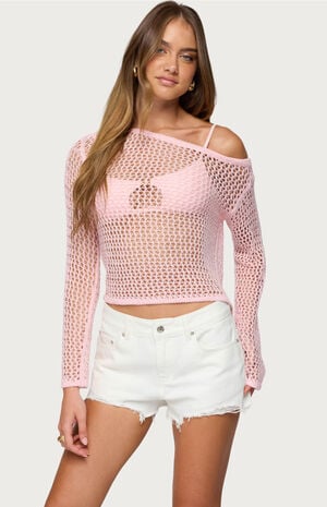 Inara Off Shoulder Crochet Top image number 1