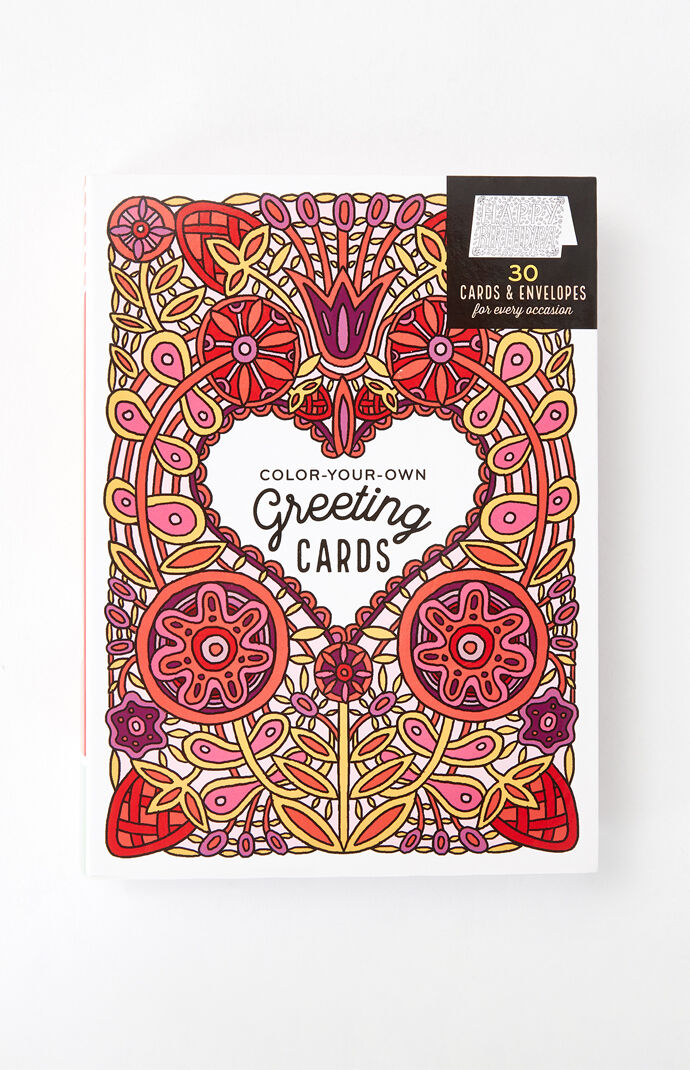Color Your Own Greeting Cards Book